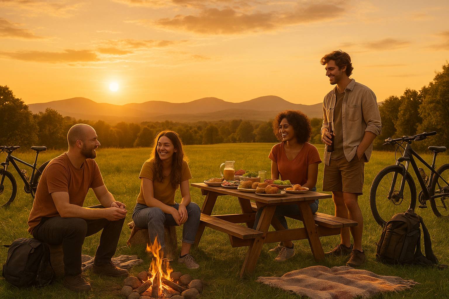 Escapada rural con amigos: ideas y actividades saludables para reconectar